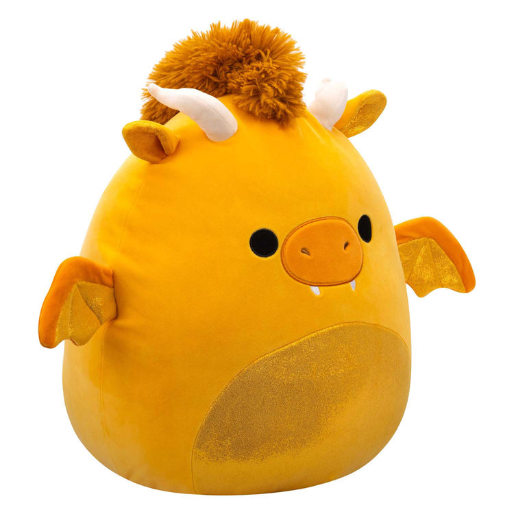 Squishmallows Kuscheltier Plüsch – Herr goldener Drache, 30 cm