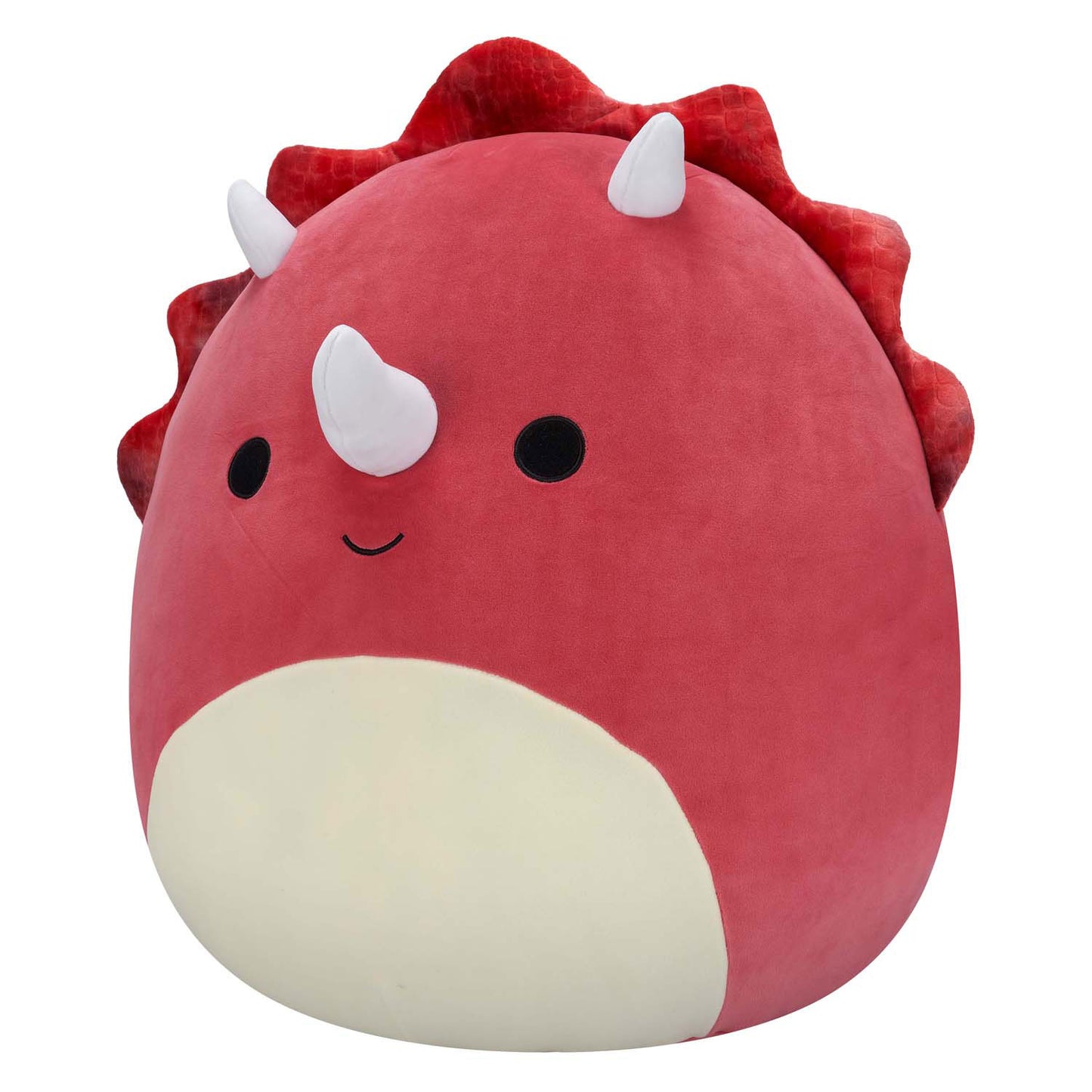 Squishmallows Kuscheltier Plüsch – tristanroter Triceratops, 50 cm