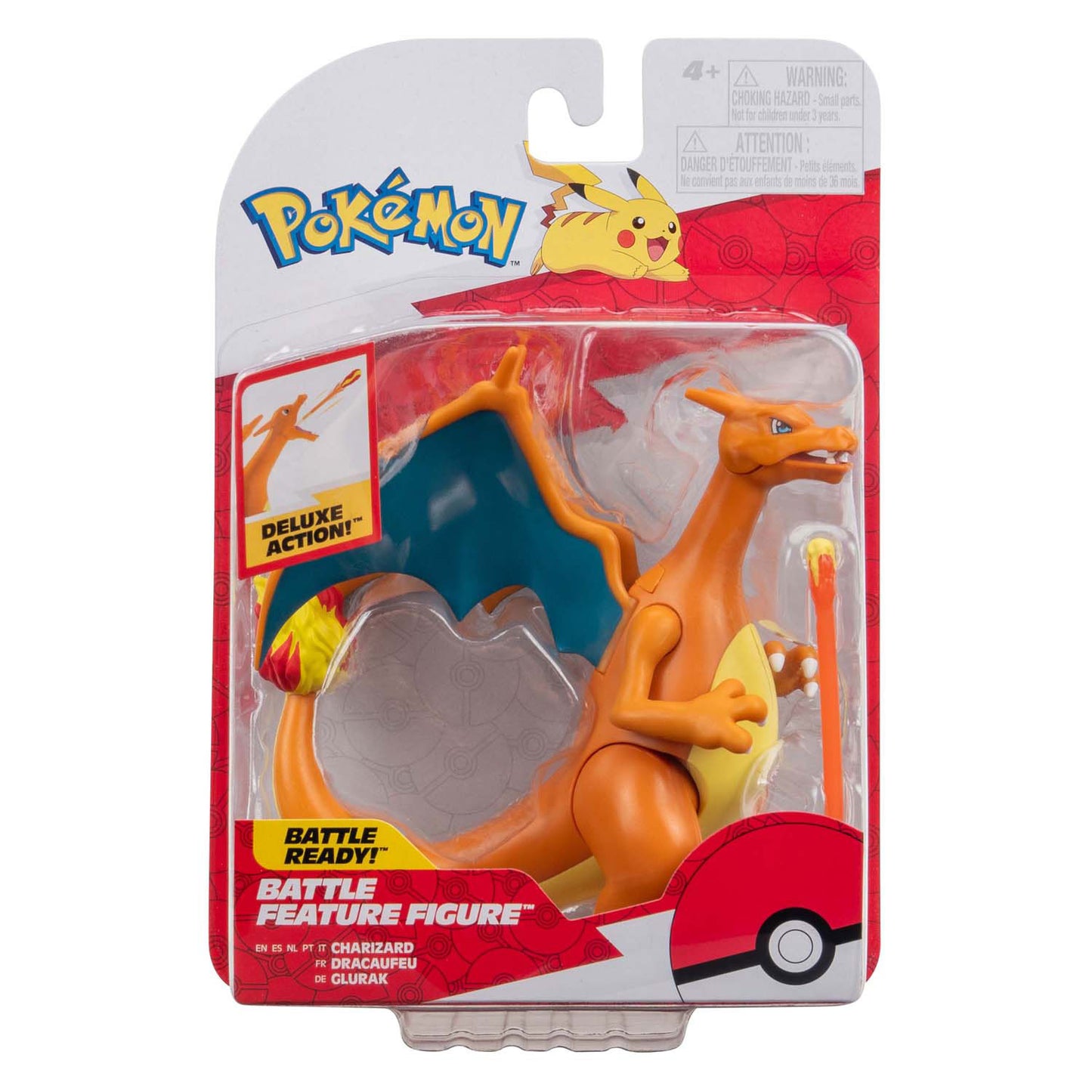 Jazwares Pokémon Battle Feature Figure – Feuermission