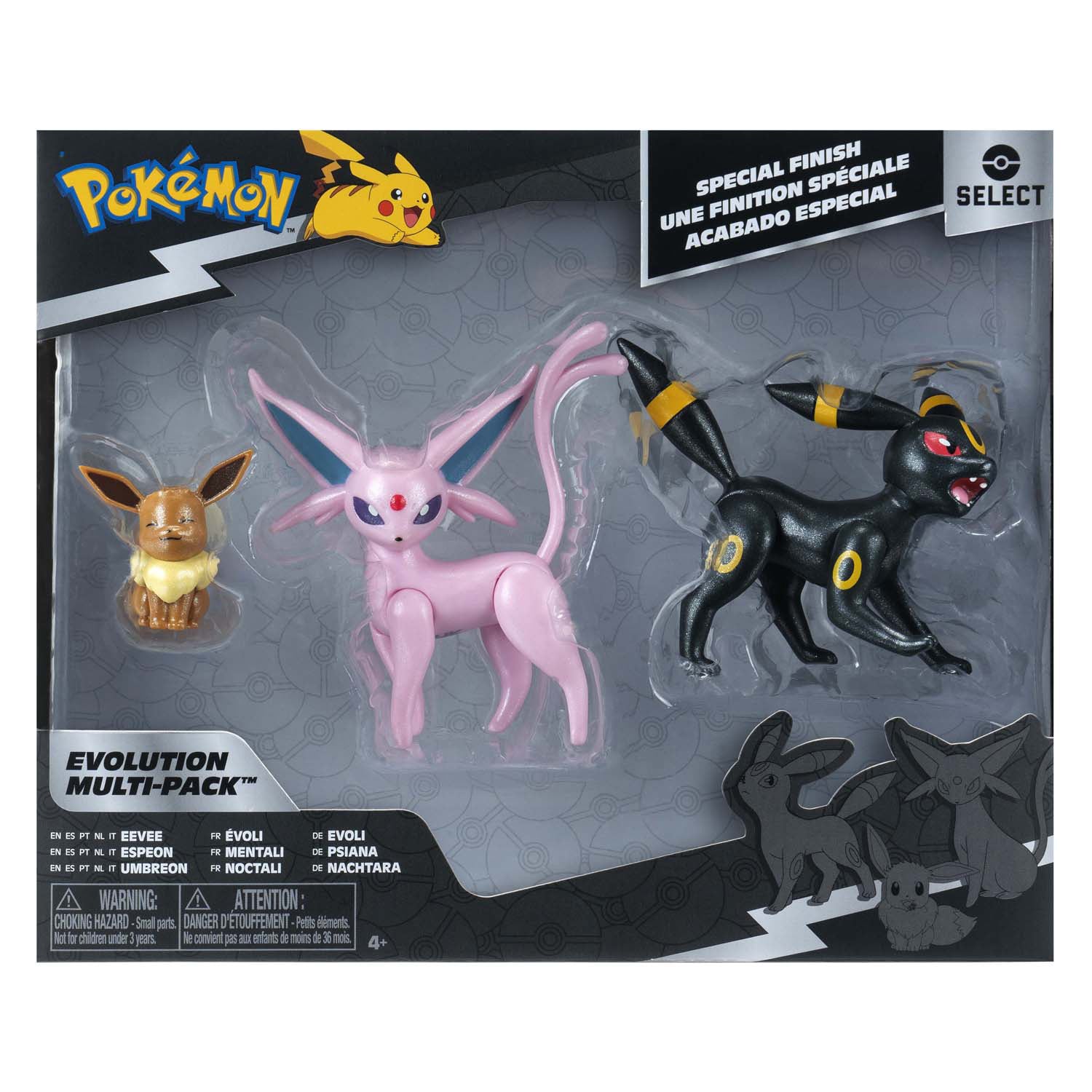 Jazwares Pokémon Evolution Multipacks – Evoli, Umbreon Espeon
