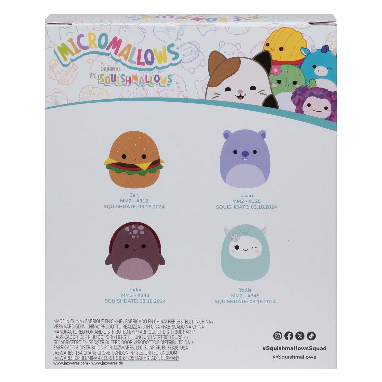 Micromallows Plüsch 6,5 cm 4 Teile 2 eingestellt 2