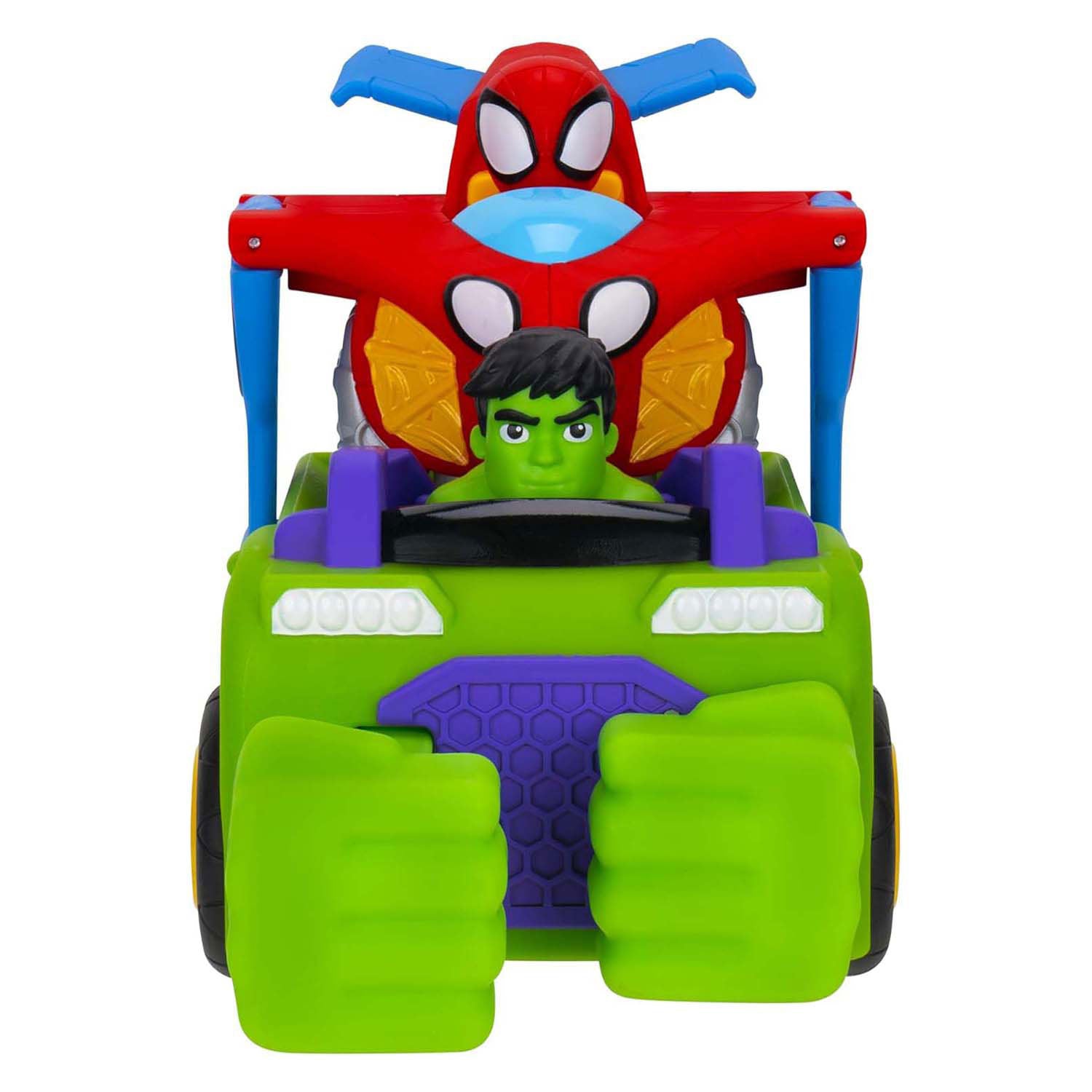 Jazwares Spidey und tolle Freunde – verbünde dich mit einem Panzerfahrzeug