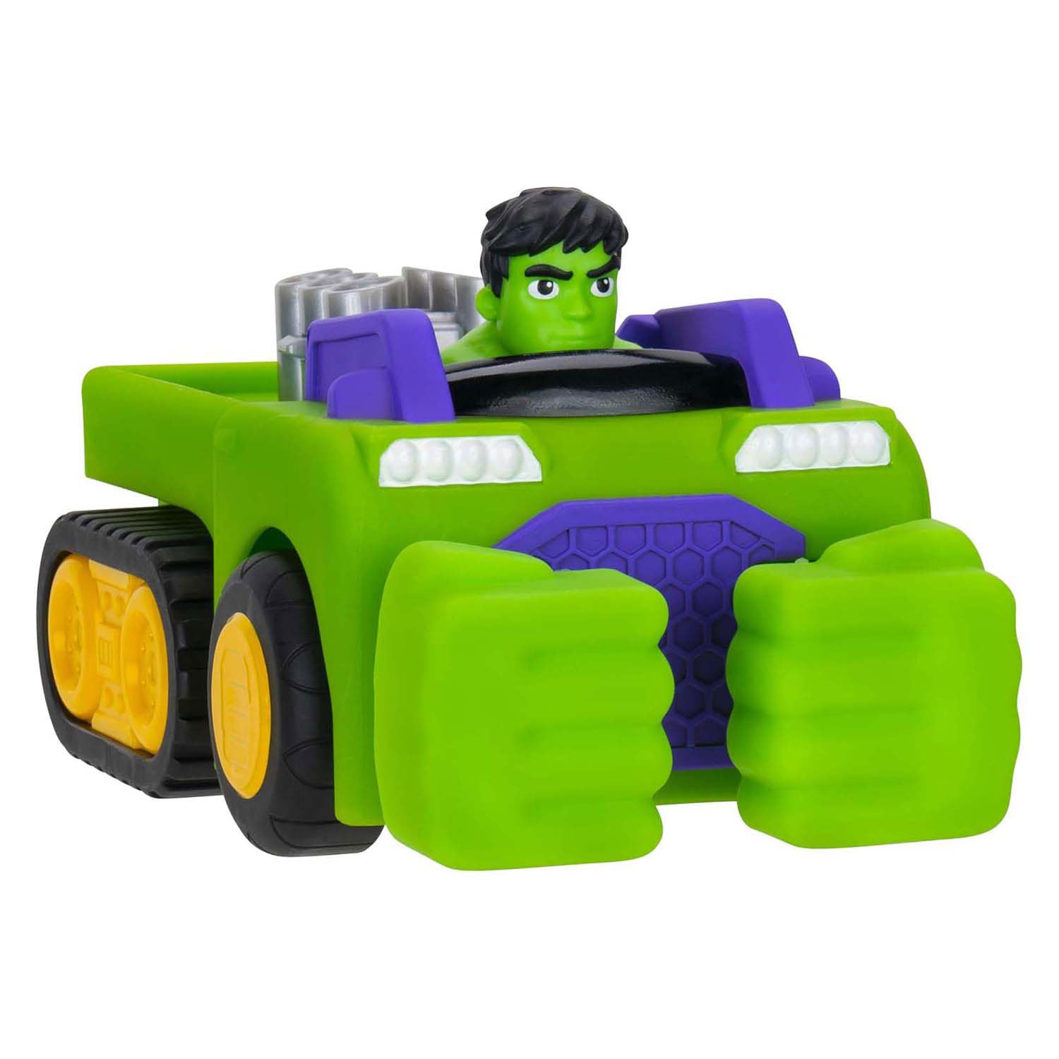 Jazwares Spidey und tolle Freunde – verbünde dich mit einem Panzerfahrzeug