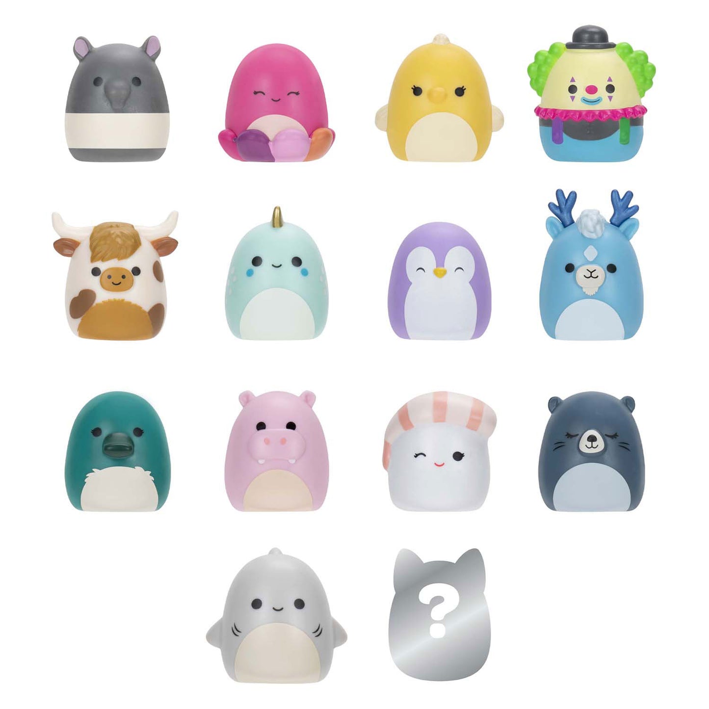 Squishmallows - Squish-A-Longs-Spielfiguren, 14-tlg.