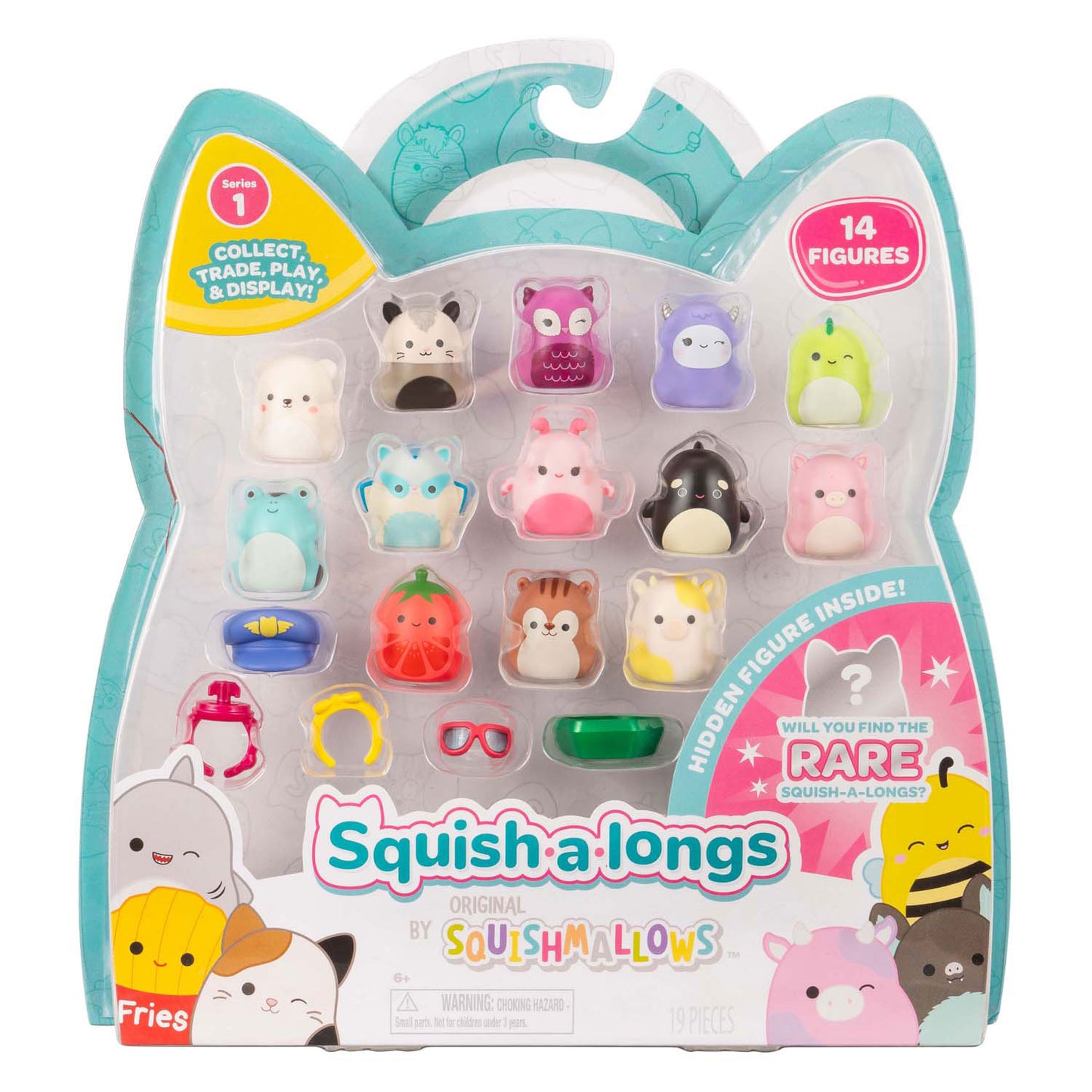 Squishmallows - Squish-A-Longs-Spielfiguren - Stil 2, 14-tlg.