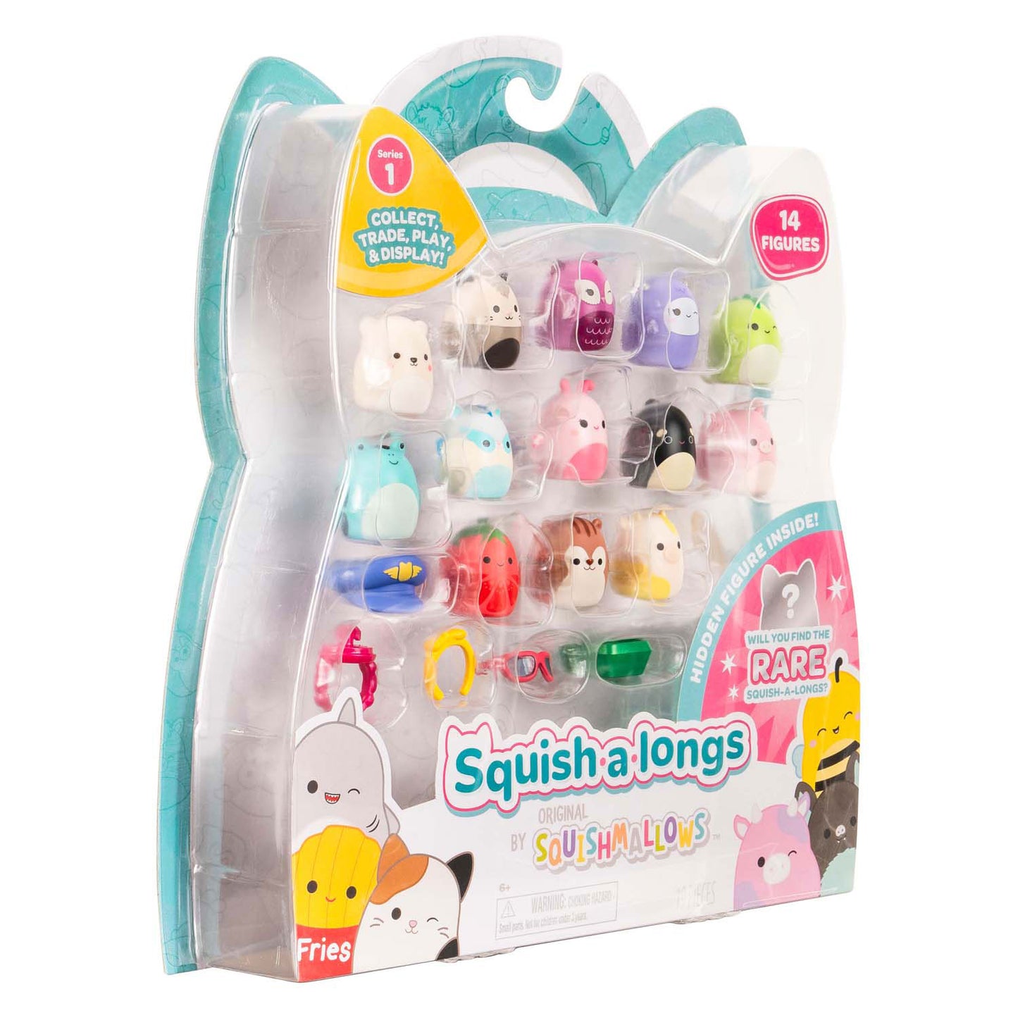 Squishmallows - Squish-A-Longs-Spielfiguren - Stil 2, 14-tlg.