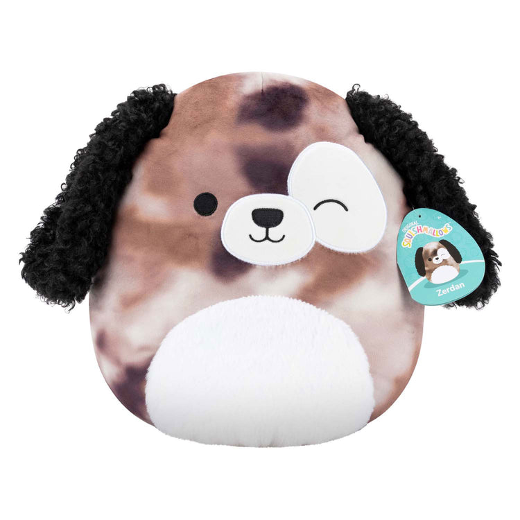 Squishmallows Kuscheltier Plüsch – Zerdan brauner Marmorhund, 30 cm