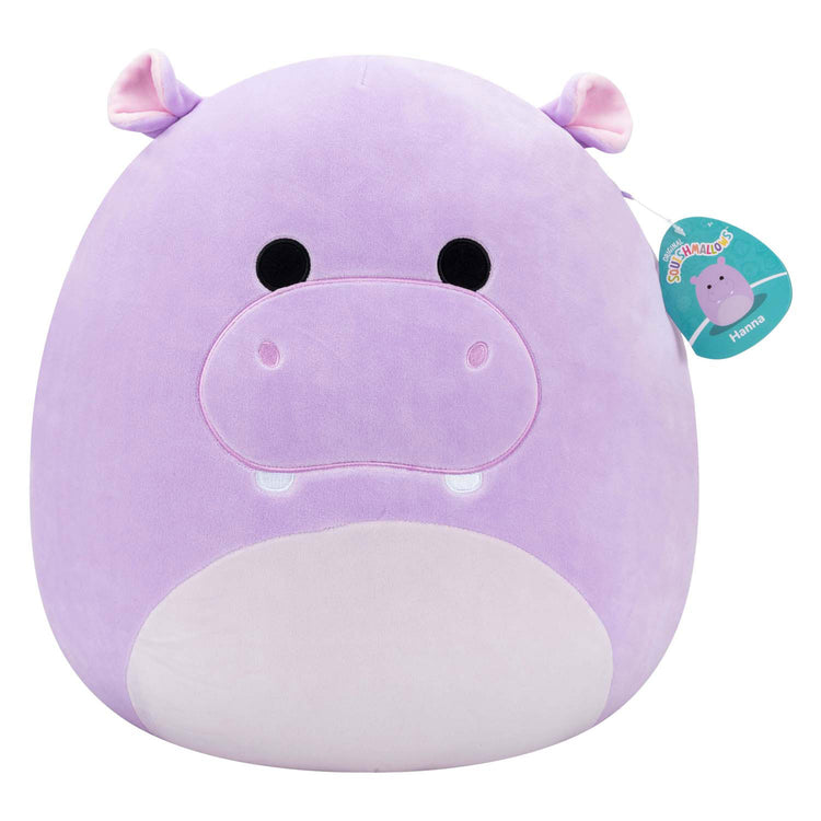 Squishmallows Kuscheltier Plüsch – Hanna das lila Nilpferd, 40 cm