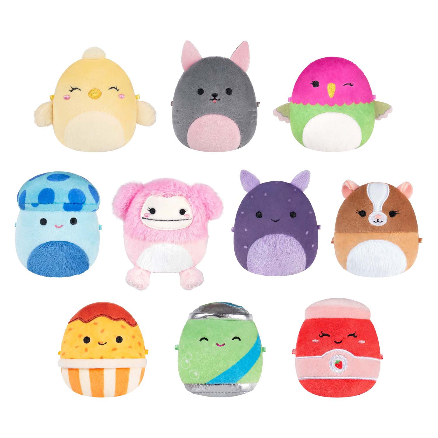 Jazwares Squishmallows Kuscheltier Plüsch - Micromallows Herbst - 10 Stk.