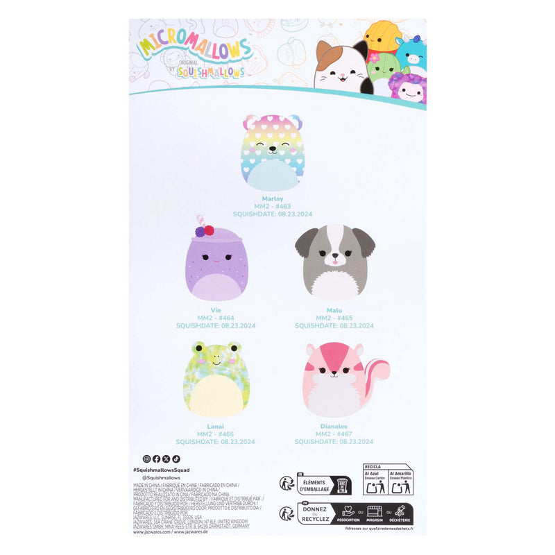 Micromallows Plüsch 6,5 cm 5 Pack Marley, Vie, Malu Lanai, Dianalee