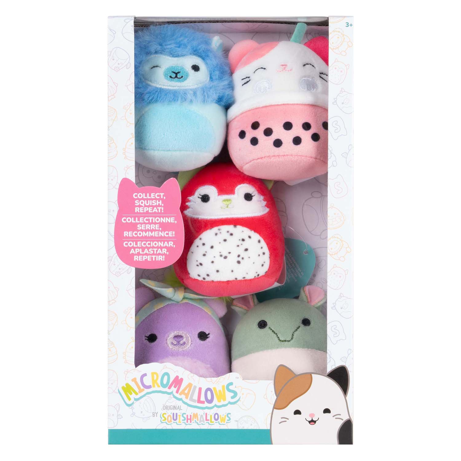 Micromallows Plüsch 6,5 cm 5 Pack Silvy, Roses Aarin, Roxy, Gerald