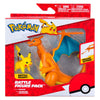 Jazwares Pokémon-Kampf-Feature-Figurenset – Glurak und Pikachu – 2-tlg.