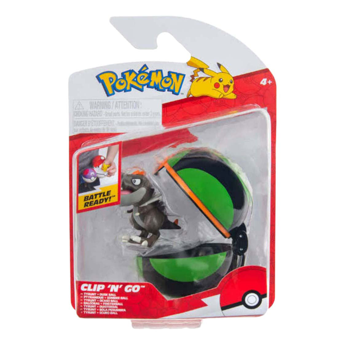 Jazwares Pokemon Clip 'n' Go Tyrunt Dusk Ball
