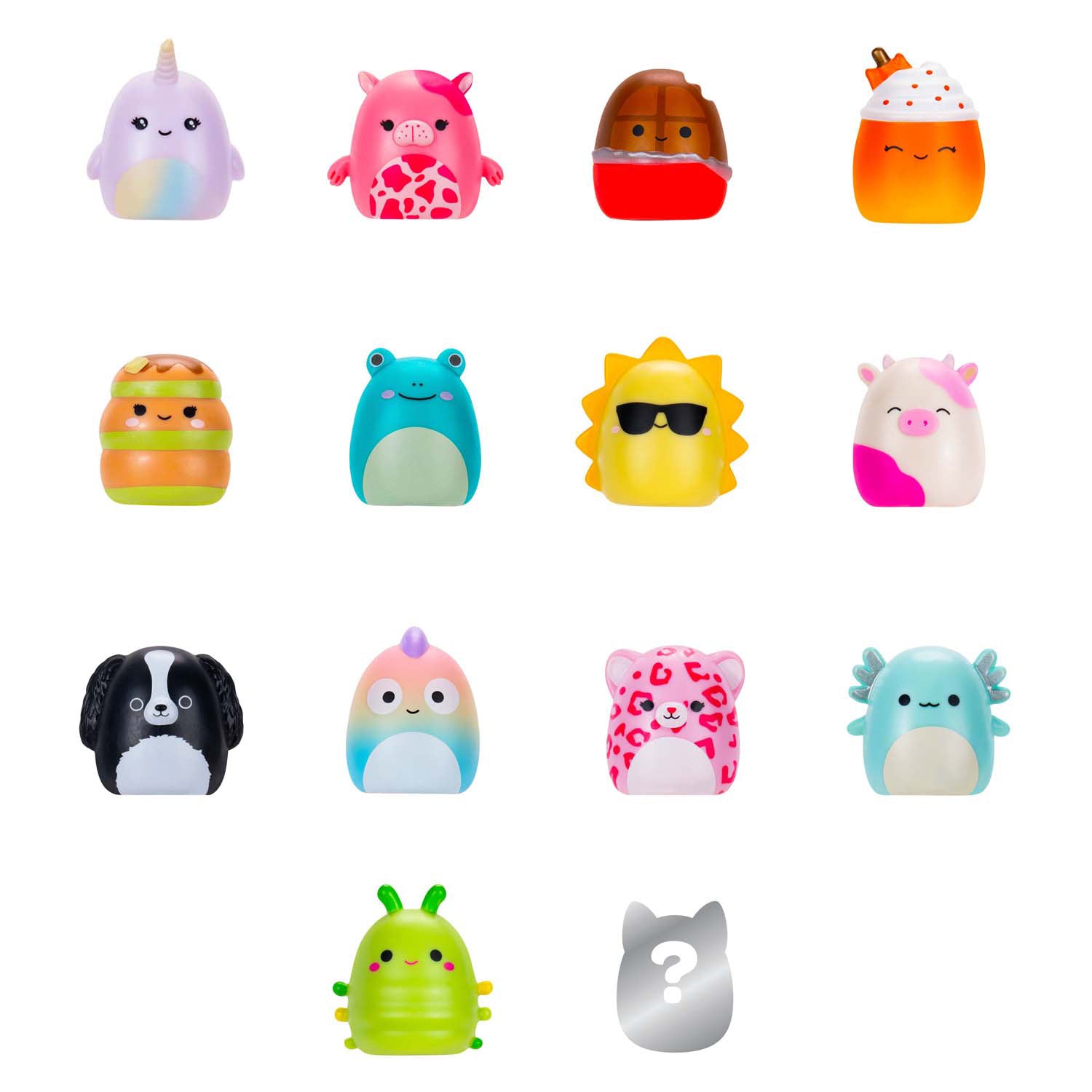 Jazwares Squishmallows – Squish-A-Longs-Spielzeugfiguren Stil 1 – 14 Stück.