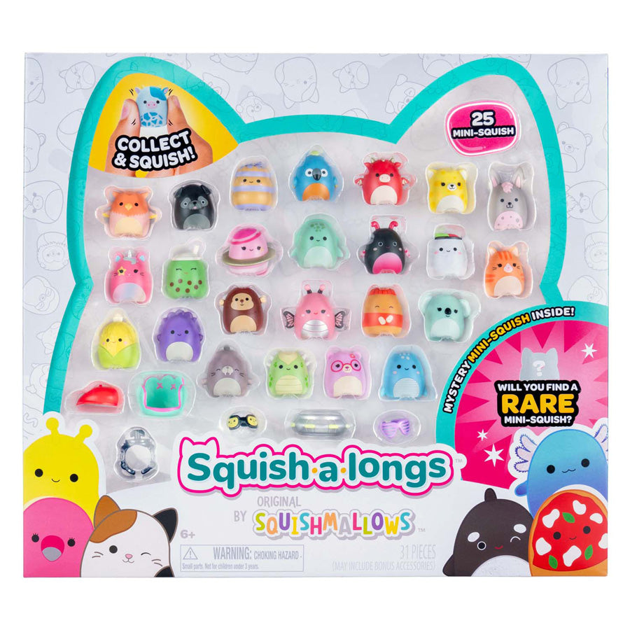 Jazwares Squishmallows – Squish-A-Longs-Spielfiguren Stil 1 – 25 Stück.