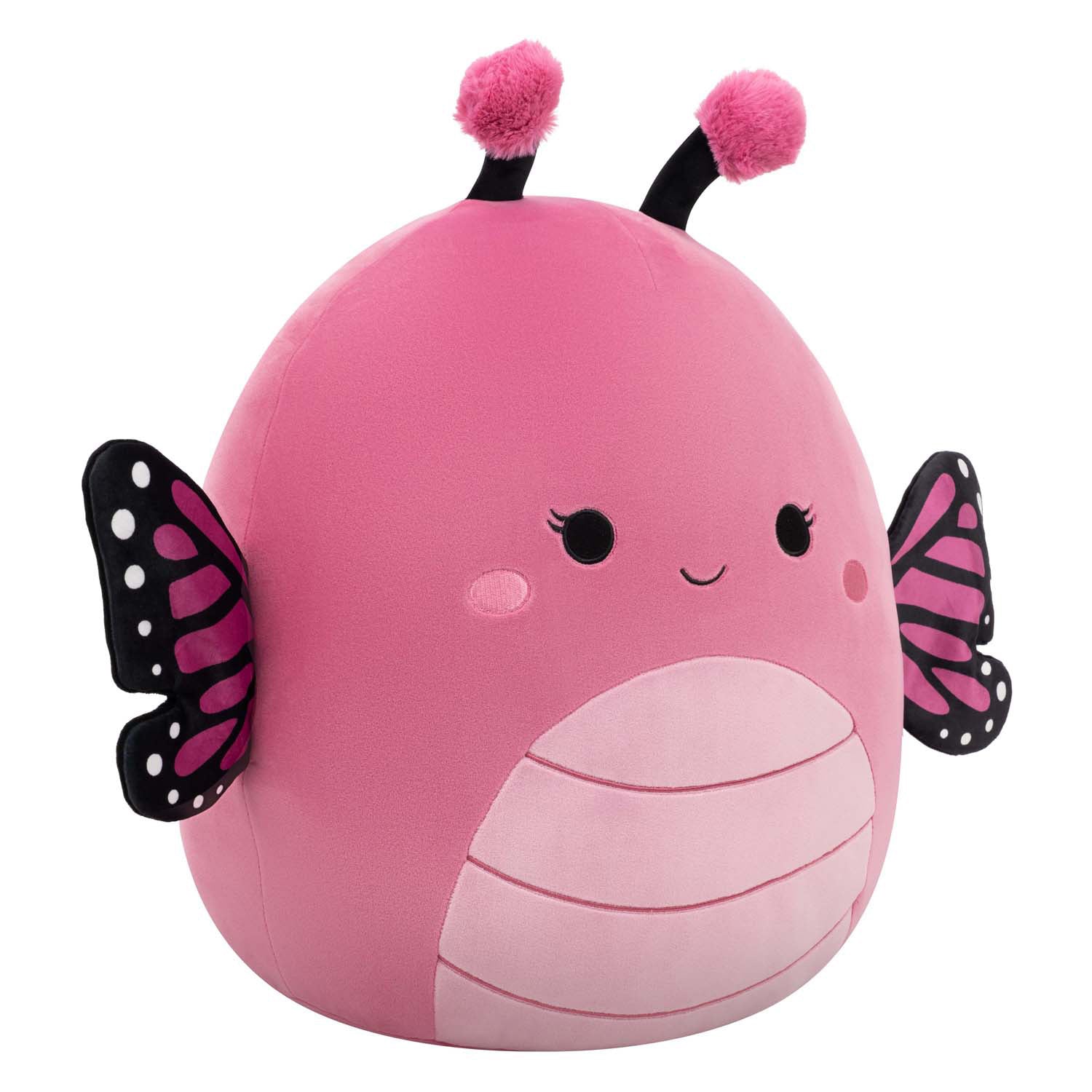 Jazwares Squishmallows Kuscheltier Plüsch – Marcelina, der rosa Monarchfalter – 40 cm