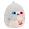 Jazwares Squishmallows Kuscheltier Plüsch – Gordon der graue Hai – 40 cm
