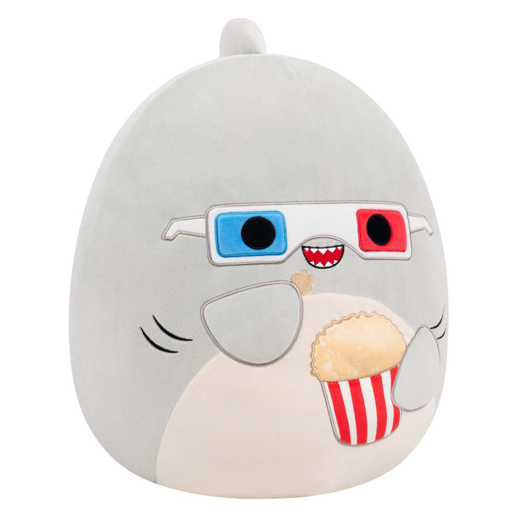 Jazwares Squishmallows Kuscheltier Plüsch – Gordon der graue Hai – 40 cm