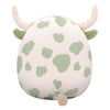 Jazwares Squishmallows Plüsch-Kuscheltier – Celestino, die salbeigrün gefleckte Hochlandkuh – 19 cm