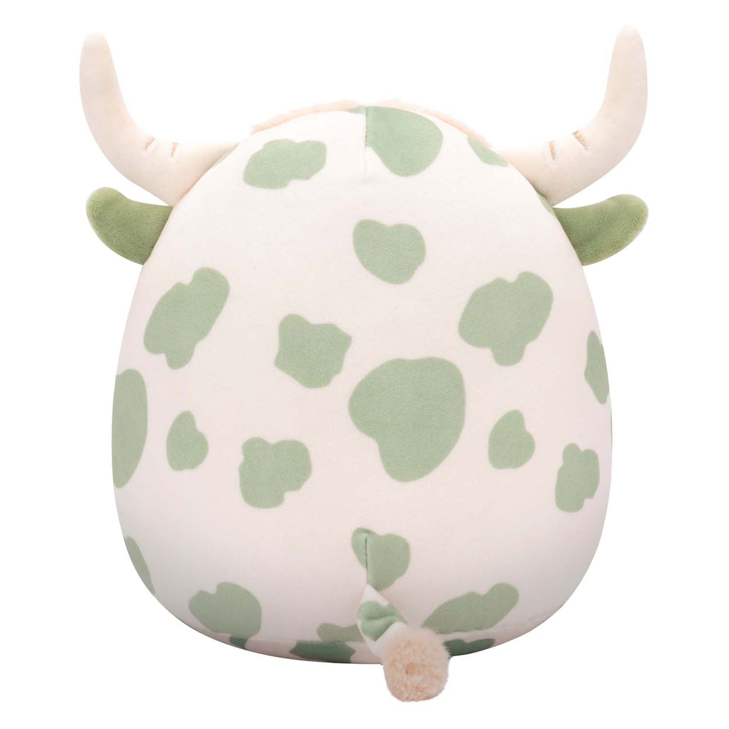 Jazwares Squishmallows Plüsch-Kuscheltier – Celestino, die salbeigrün gefleckte Hochlandkuh – 19 cm