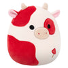 Jazwares Squishmallows Kuscheltier Plüsch – Claudio die rote Pilzkuh – 19 cm