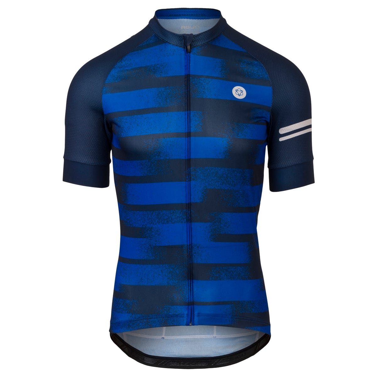 Körnig gestreiftes Radsport-Shirt für Herren