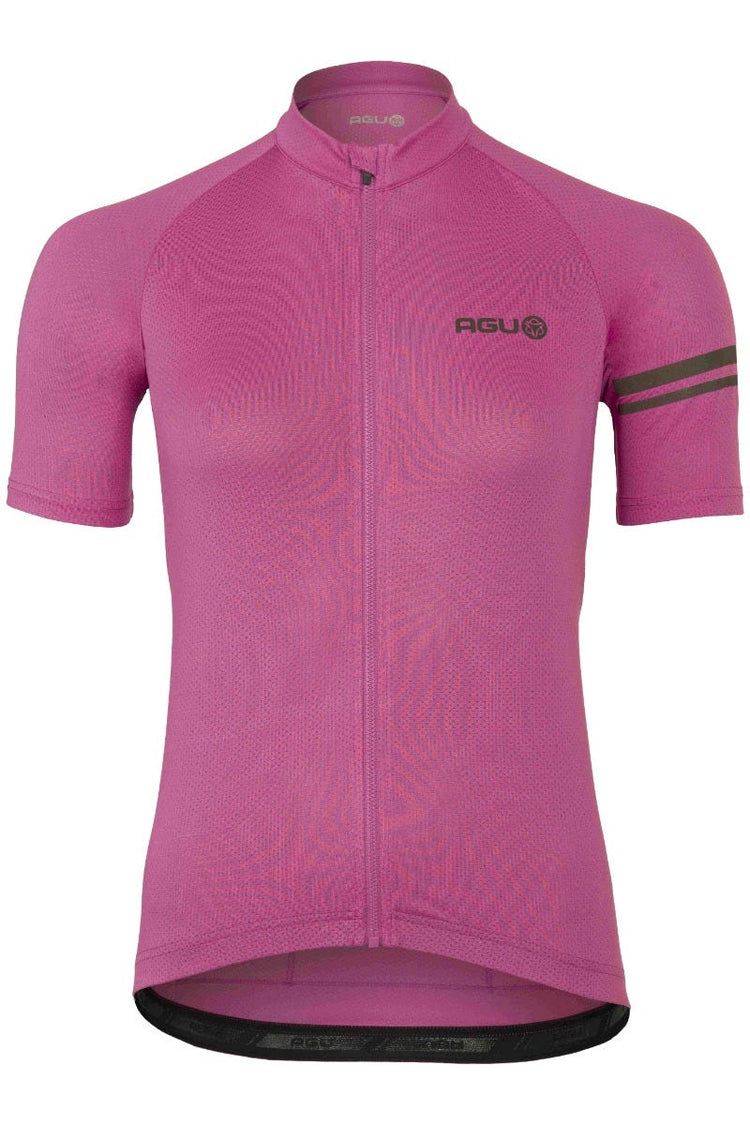 Core Radsportshirt Essential Damen Electric Fuchsia
