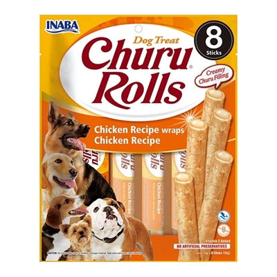 Inaba Hund Churu rollt Hühnchenrezept Wraps