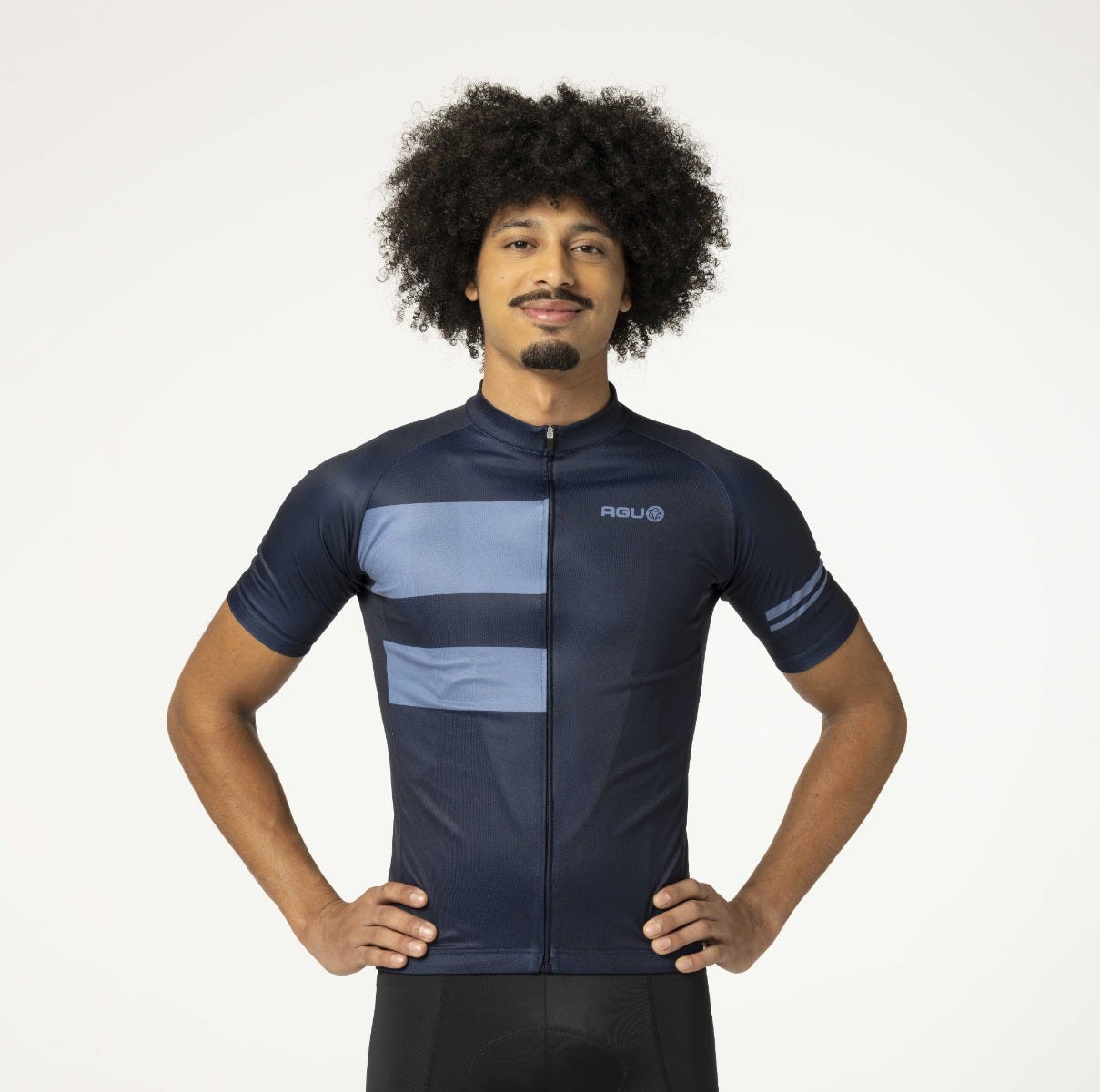 Streifen-Radsportshirt Essential Herren