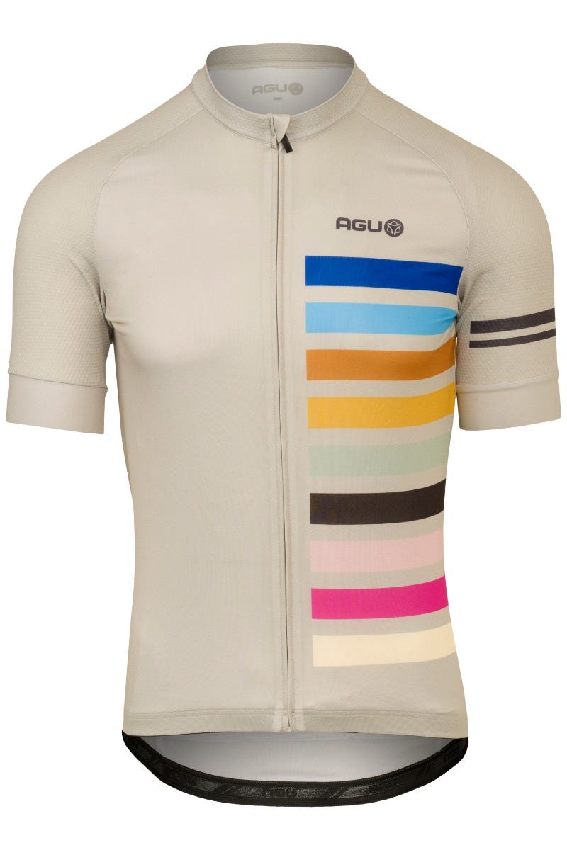 Rainbow Radsportshirt Essential Herren nachhaltig grau