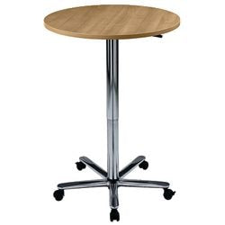Bach Stehtisch Hammer 70 75 x 72-114 cm Tischbein aus Buche verchromt