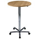 Bach Stehtisch Hammer 70 75 x 72-114 cm Tischbein aus Buche verchromt