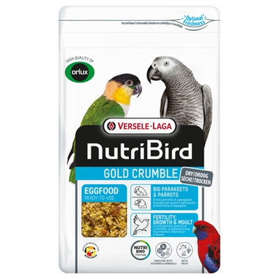 Nutribird Gold Crumble Trockene Eggfood große Sittichpapageien