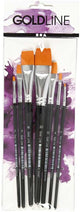 Creativ Company Gold Line Pinsel flach, 7st.
