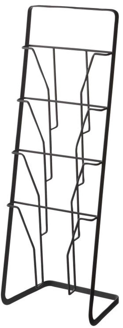 Yamazaki Zeitschriftenständer 4 Fächer – Turm – Schwarz