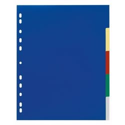 Registerblätter 6737 Polypropylen A4 230x297mm blau gelb rot grün blau 5 Registerblätter