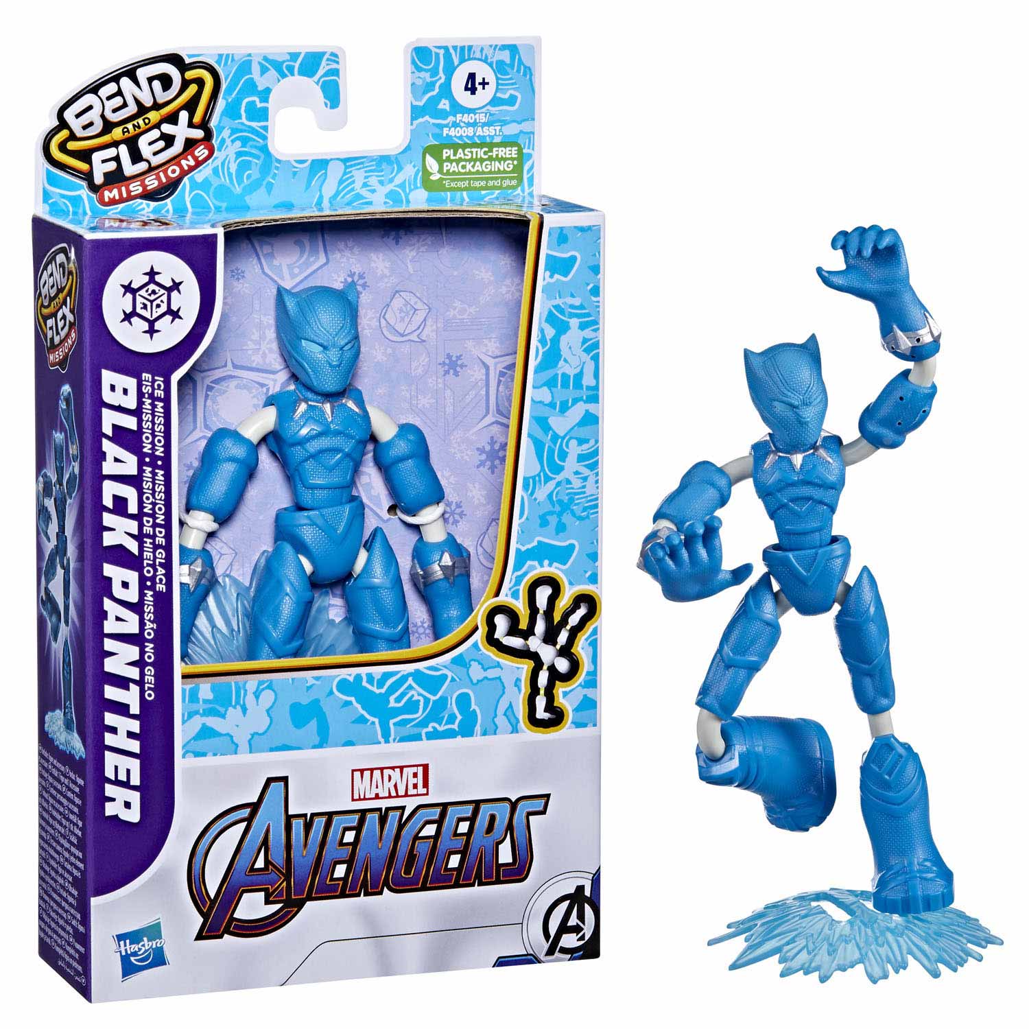 Hasbro Avengers Bend und Flex Ice Missionen