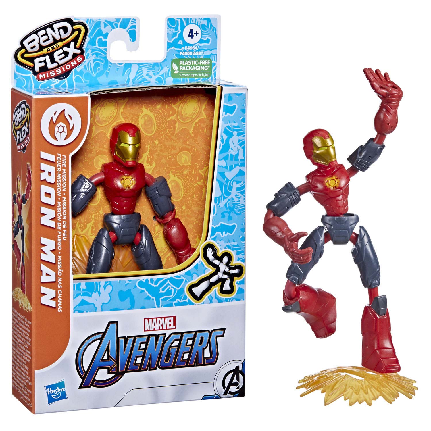 Avengers Bend und Flex Fire Mission