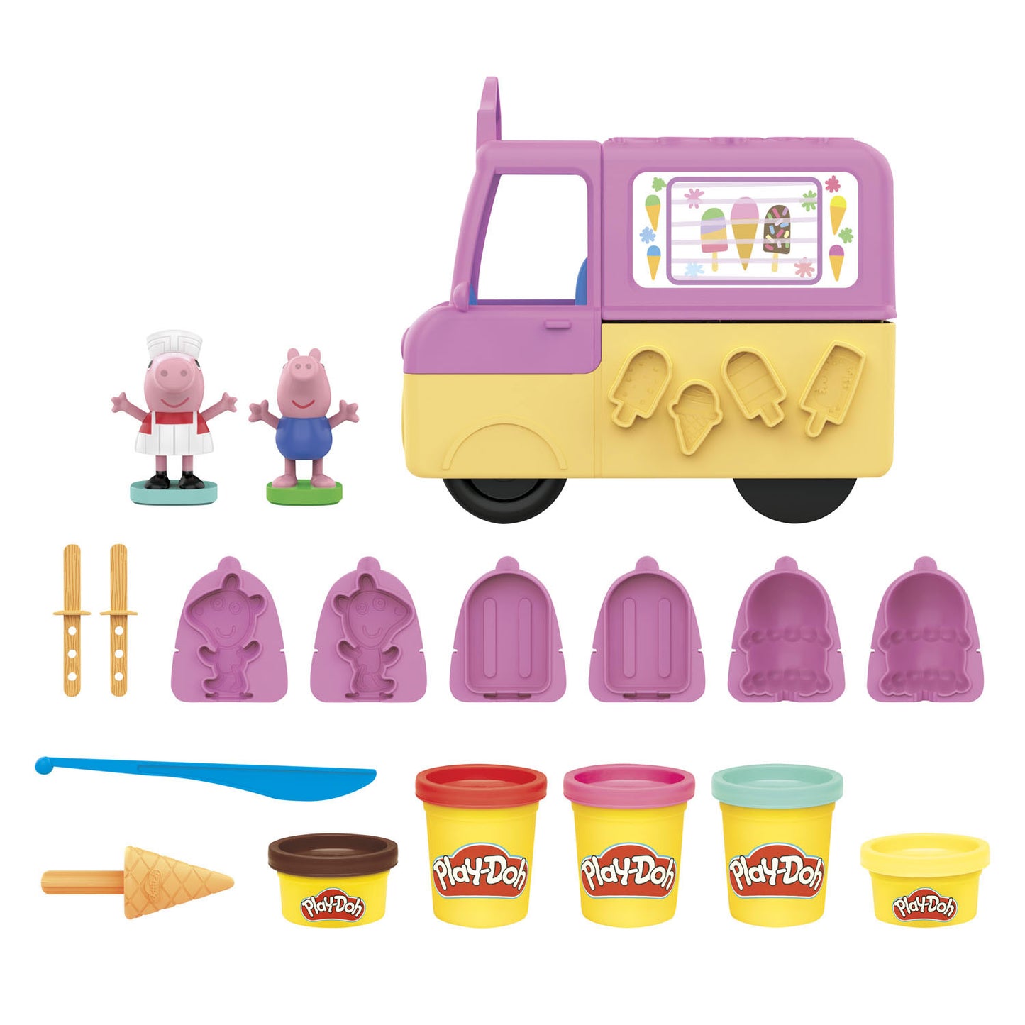 Spielen -doh peppas ijsjes - Clay Play Set