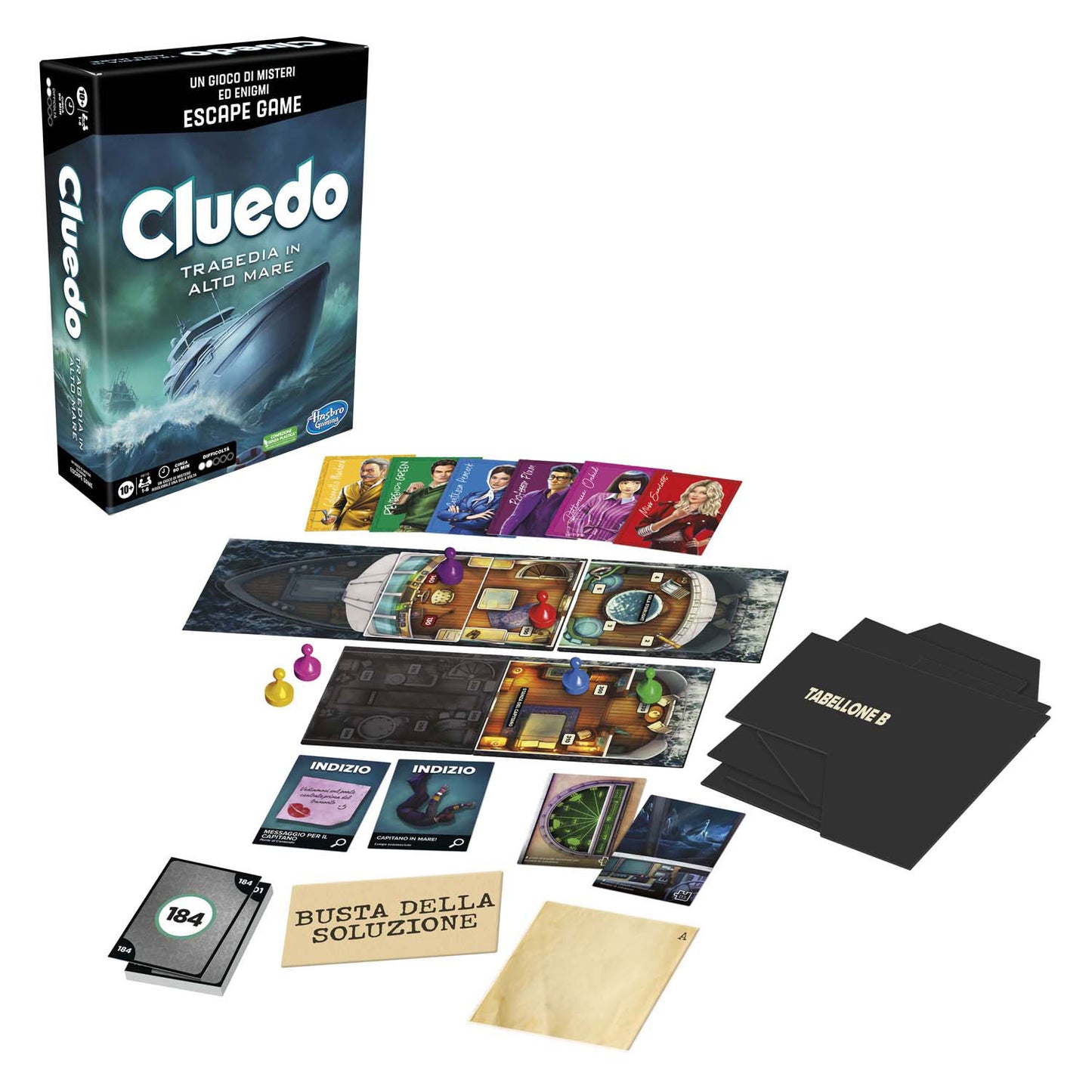 Hasbro Cluedo Escape Sabotage im Sea Brettspiel