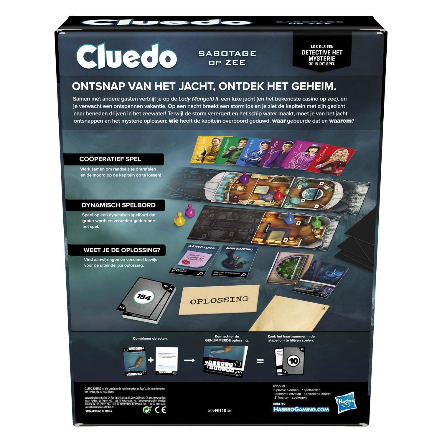 Hasbro Cluedo Escape Sabotage im Sea Brettspiel