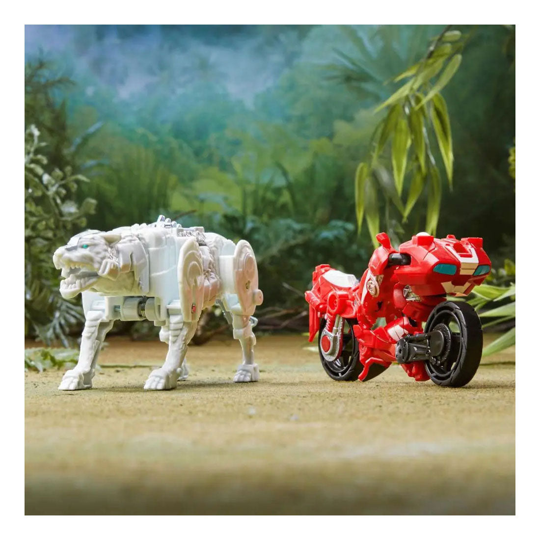 Hasbro -Transformatoren steigen der Beasts Combiner Action -Figuren Arcee Silverfang