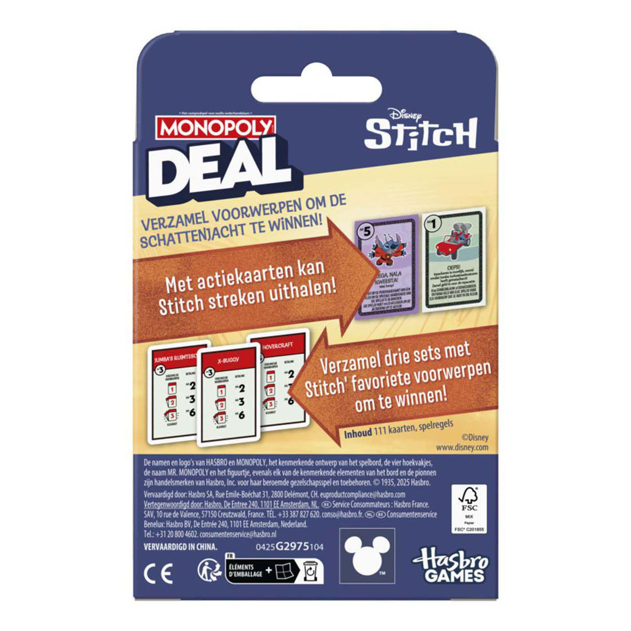 Spiel Monopoly Deal Stitch | 4 Stück