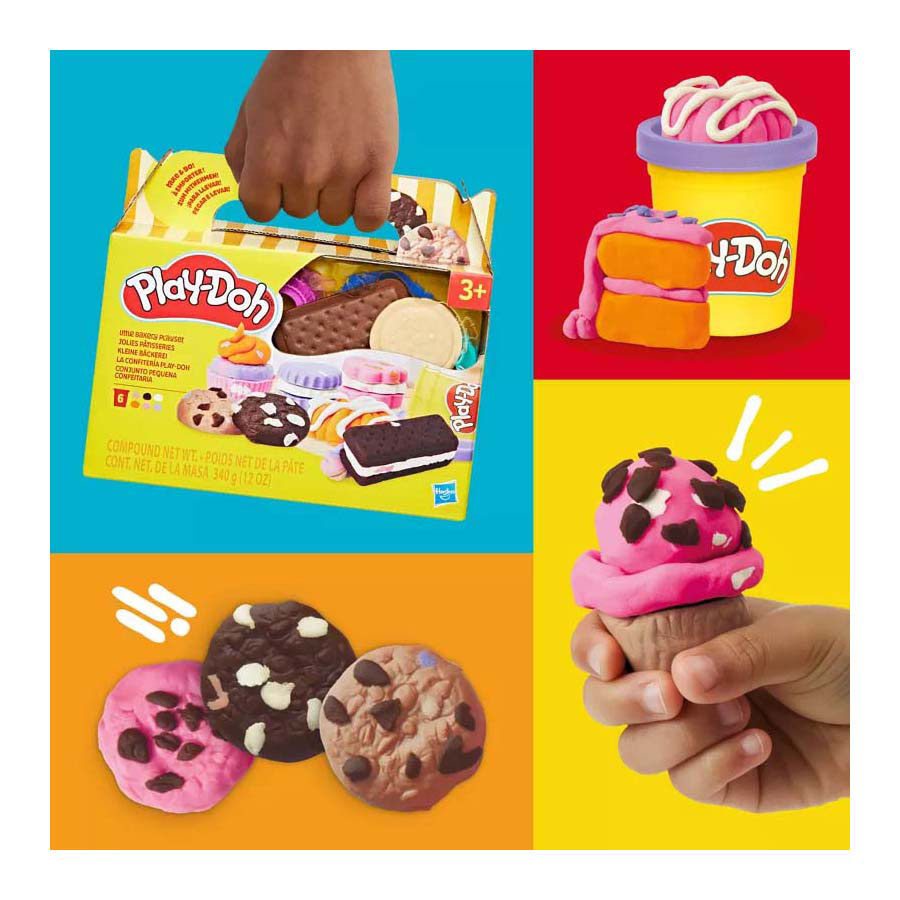 Kleine Play-Doh-Bäckerei – 6 Tontöpfe
