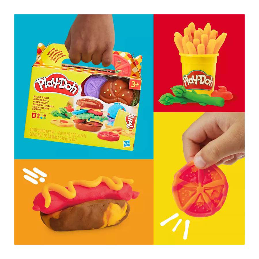Play-Doh-Grillspaß – 6 Tontöpfe