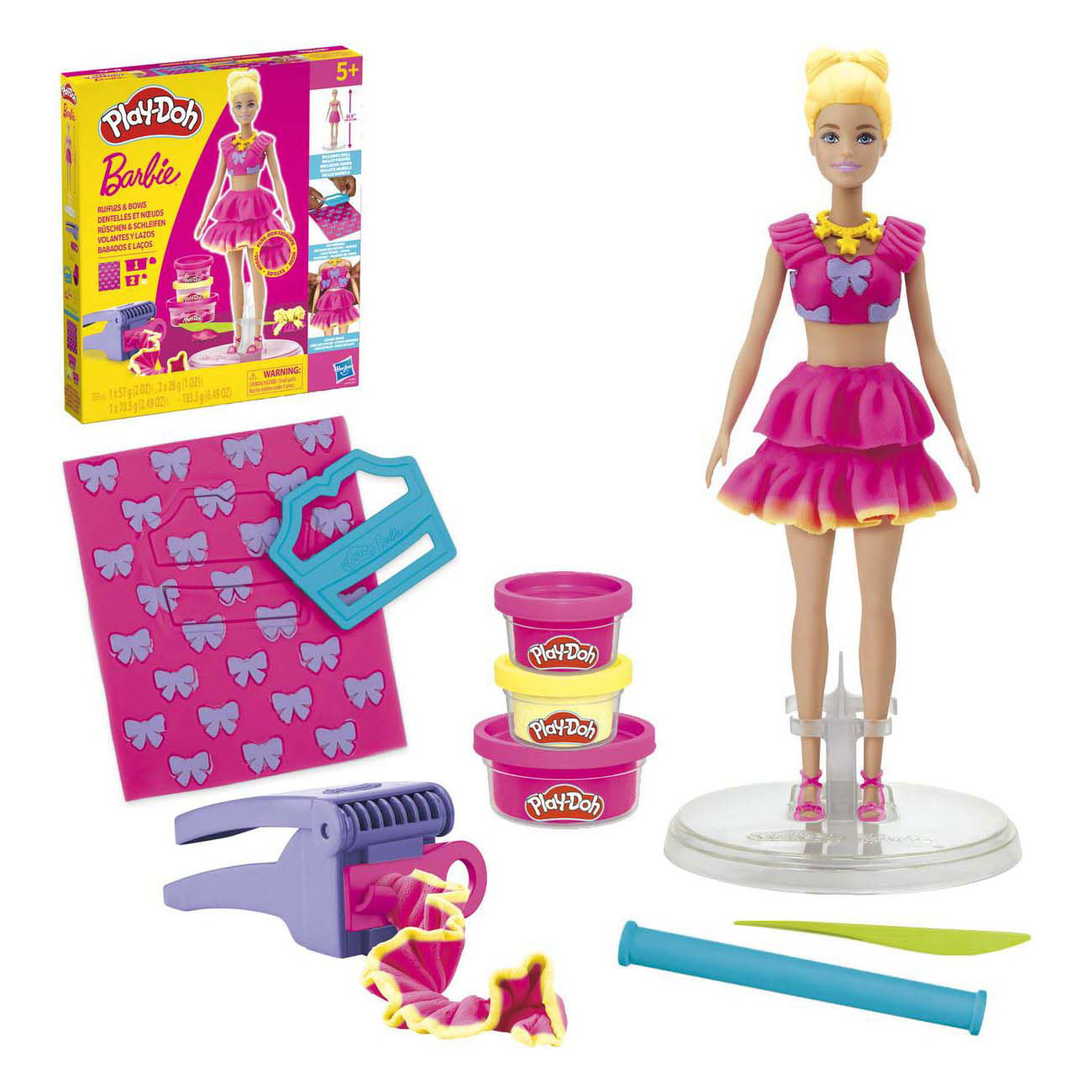 Play-Doh-Barbie-Rüschen und -Schleifen