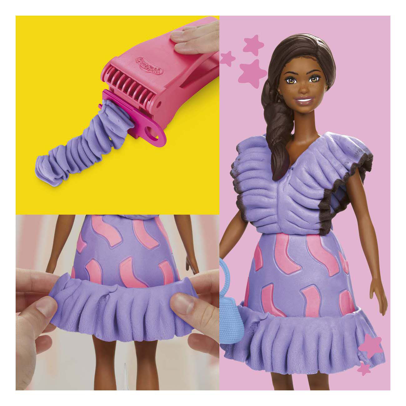 Play-Doh-Barbie-Fashionista-Rüschen