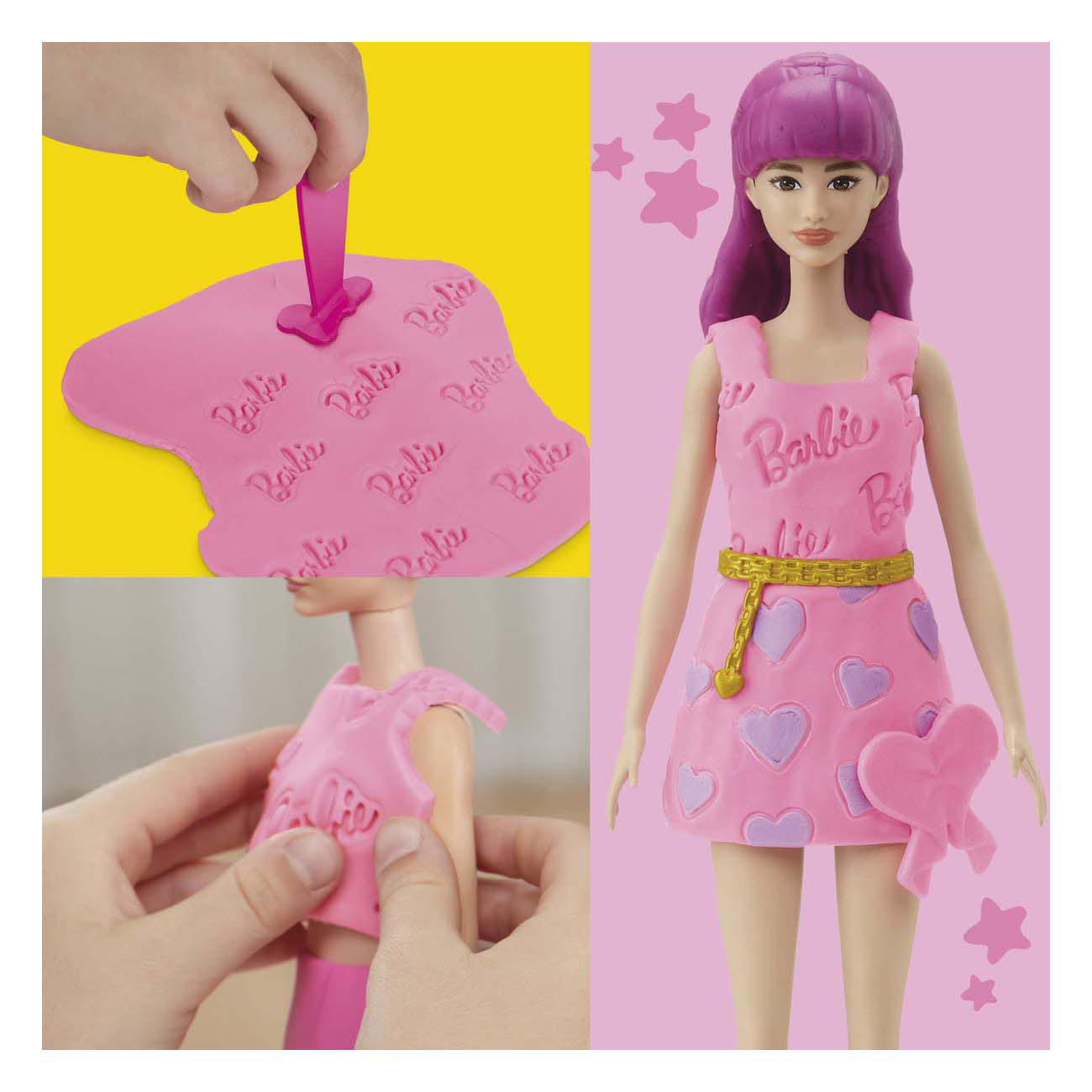 Play-Doh Barbie Herzen und Haare