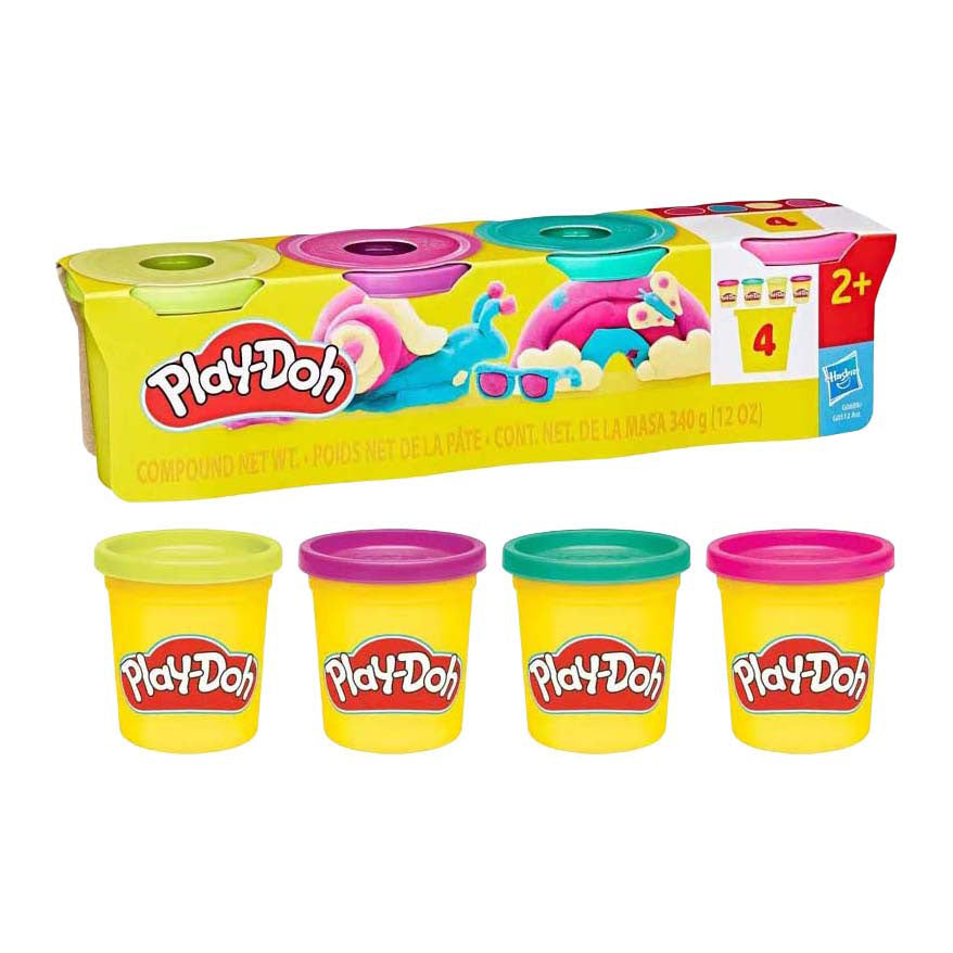 Play-Doh lebhaft – 4 Tontöpfe