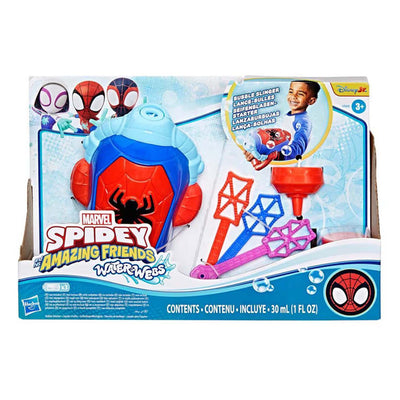 Hasbro Spidey Water-Webs Seifenblasenmaschine – mit Seifenblasengebläse